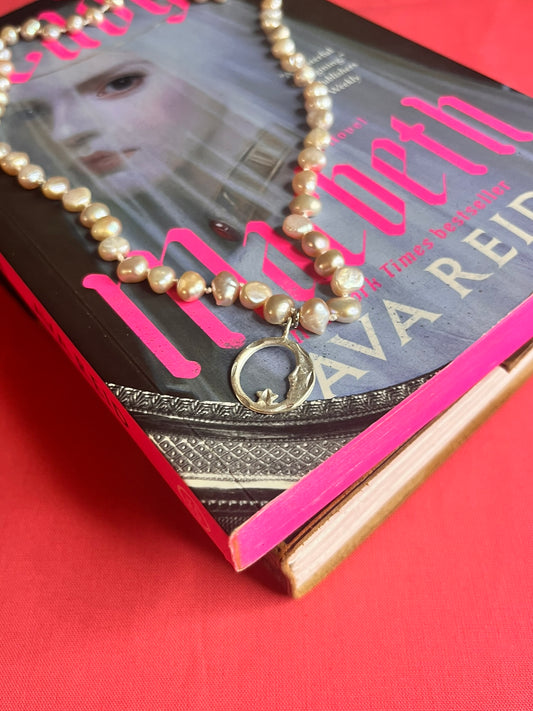 Rosé Moon Pearl Necklace