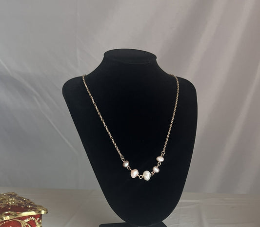 Rosé Starlight Pearl Necklace
