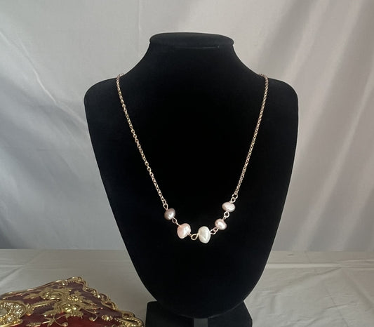 Rosé Starlight Pearl Necklace